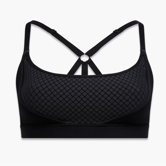 SPECIAL FX LOW-IMPACT FLOCKED SPORTS BRA size Large NWOT - Picture 3 of 8